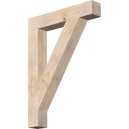 Ekena Millwork Traditional Block Smooth Bracket, Douglas Fir, 5 1/2"W x 34"D x 46"H BKT06X34X46TRA05SDF